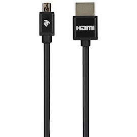 USB კაბელი 2E 2EW-1119-3m, Slim, High Speed, USB 2.0 to Micro USB Cable, 2m, Black
